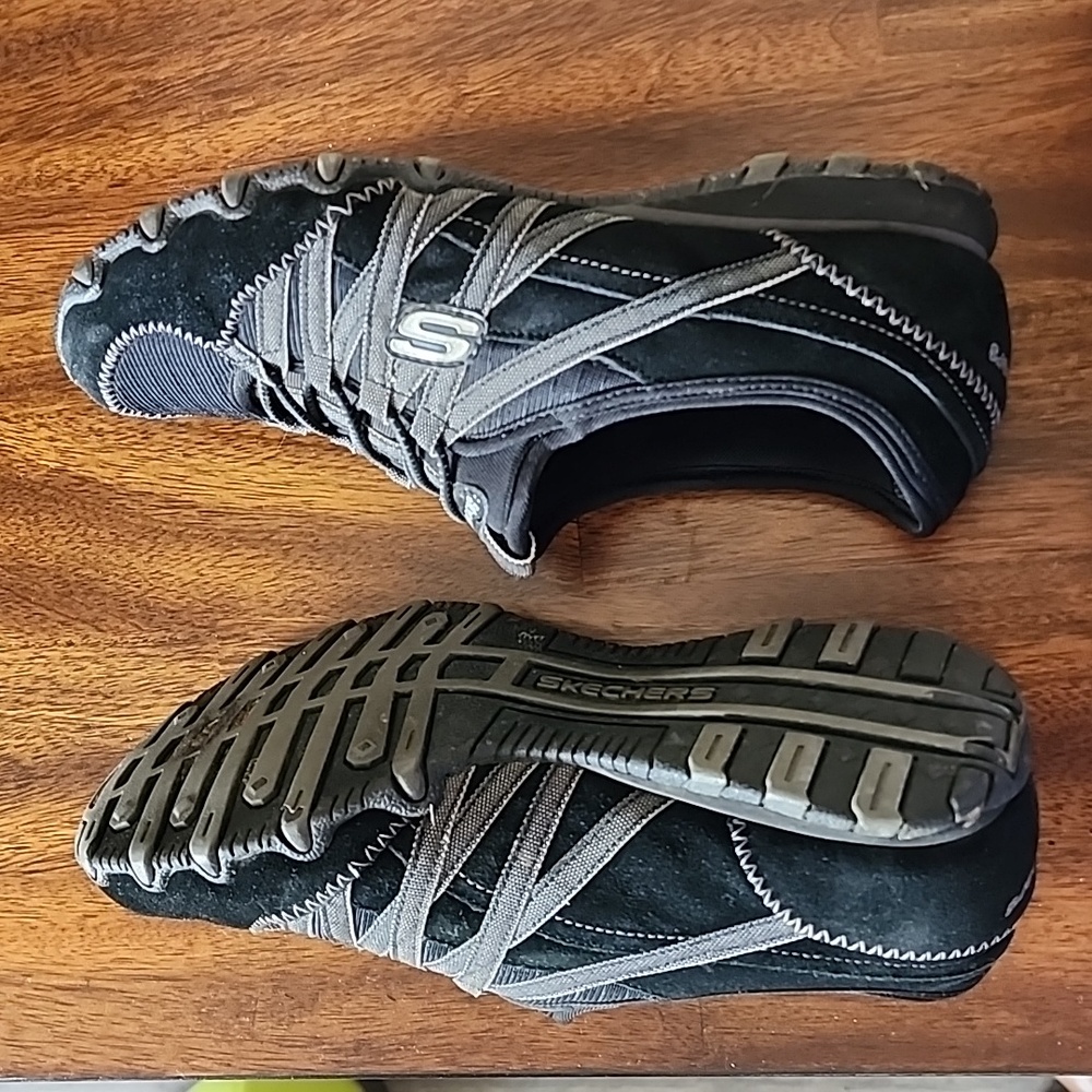 Womens, Skechers, Slip on Shoes, Black, Sz 7.5 - Picture 4 of 8